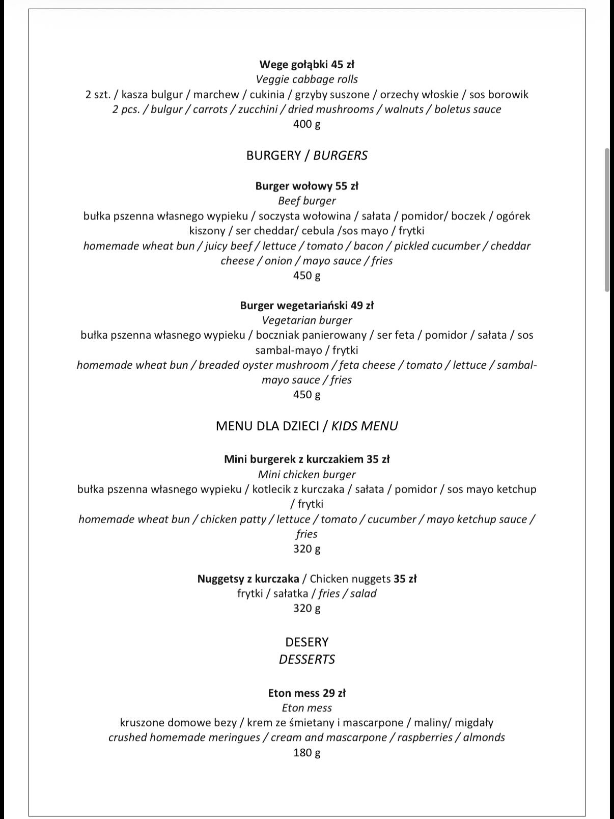 Aktualne menu — strona 5